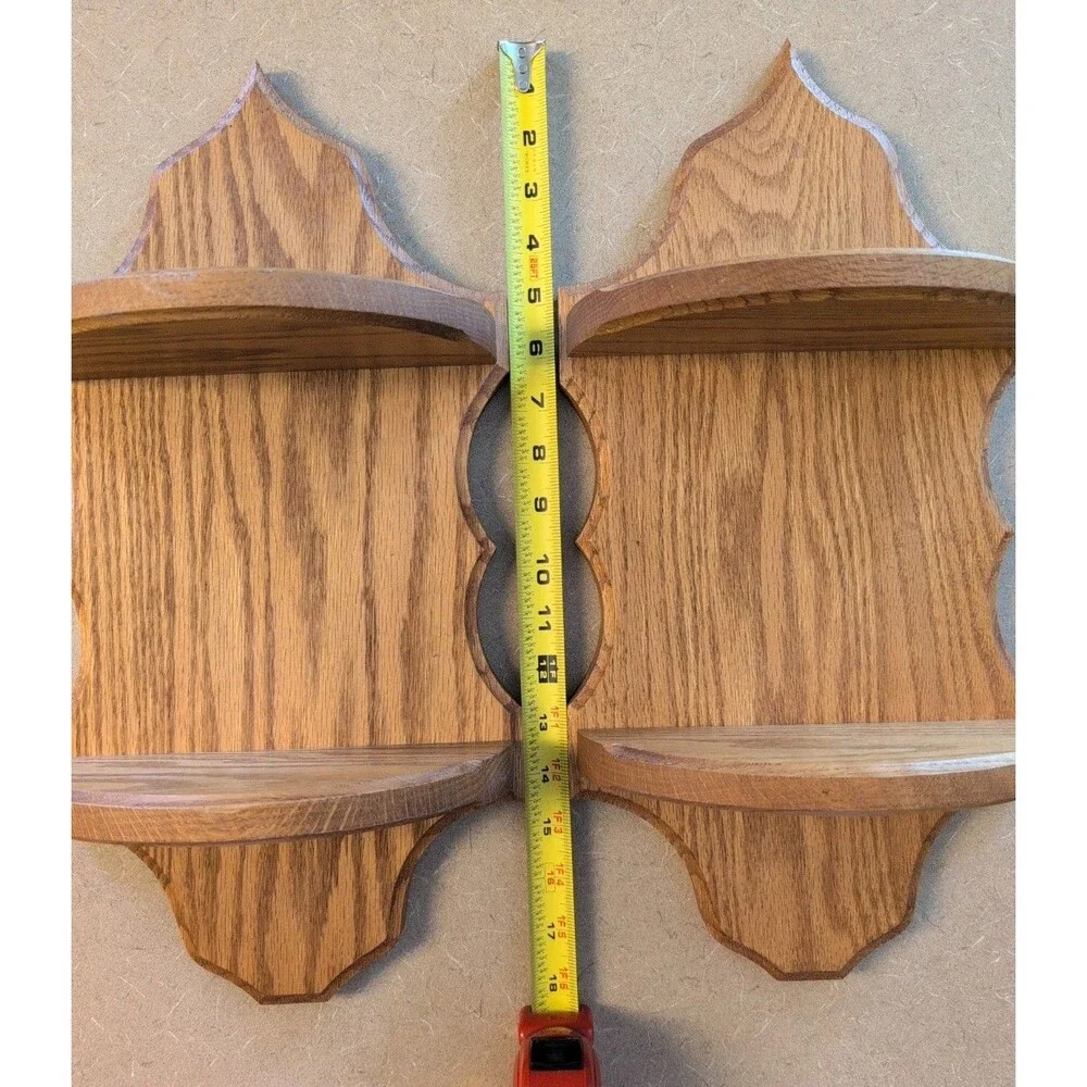 Vintage Set Of Large Oak Shelves 18